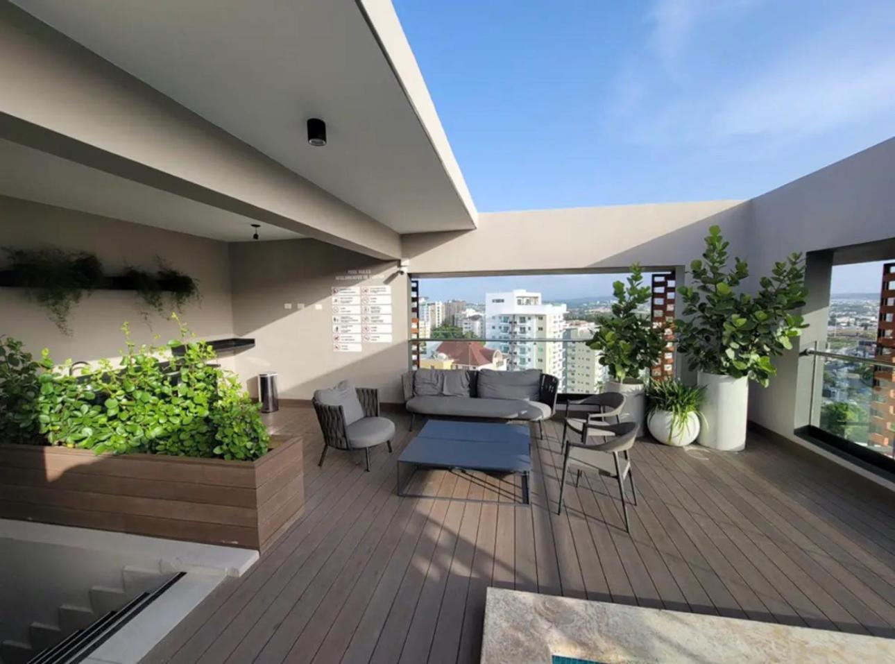 Modern Luxury Condo With Rooftop Pool & Gym Santiago De Los Caballeros Luaran gambar